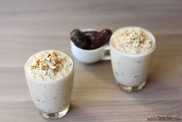 Overnight oats with Dates and Almonds (Large)