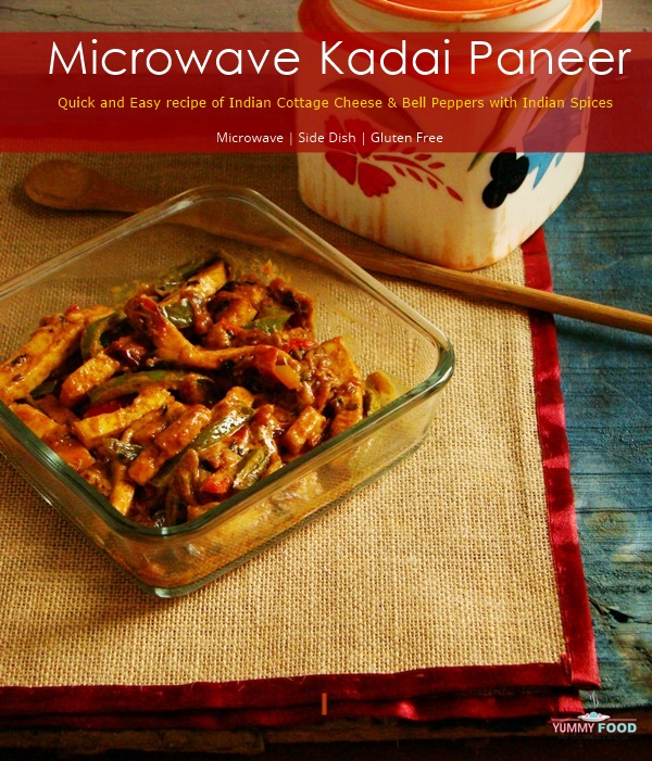 Microwave Kadai Paneer