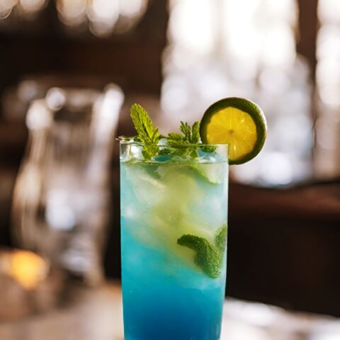 Blue Curacao Mojito - Simply Made Eats