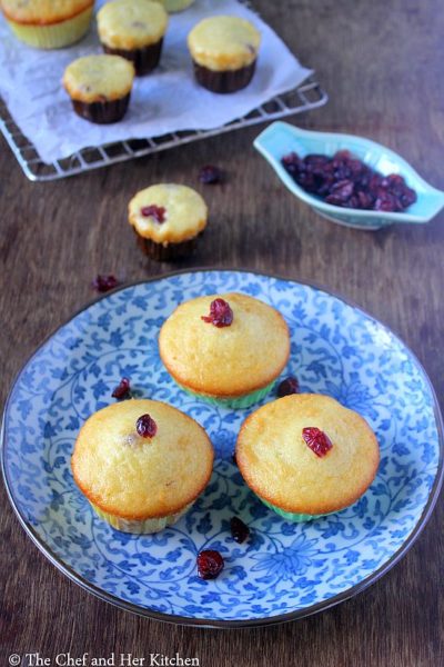 {Guest Post} – Cranberry Muffins by Prathibha of ‘The Chef and Her Kitchen’
