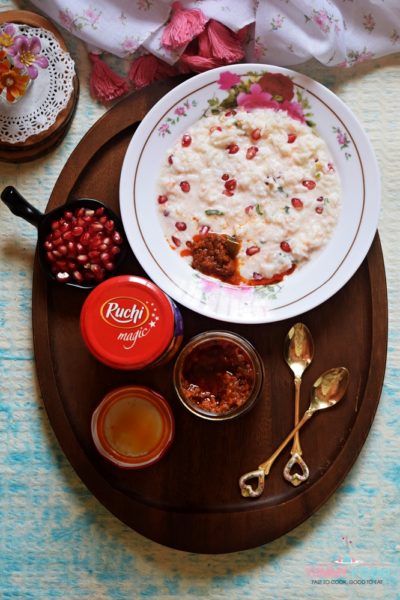 Kodo Millet Curd Rice | Arikelu Doddojanam with Ruchi Magic Pickles