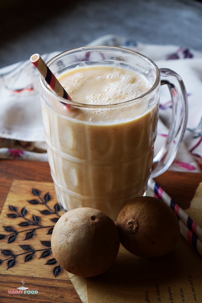 Chilled Sapodilla Milkshake Recipe